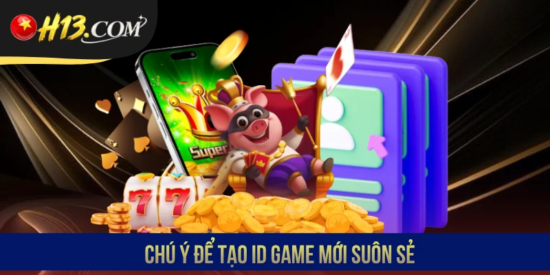Chú ý để tạo ID game mới suôn sẻ