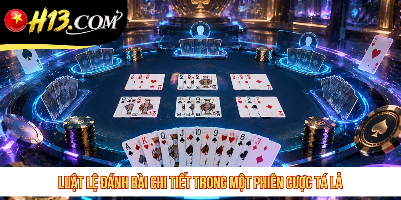 Luật lệ đánh bài chi tiết trong một phiên cược Tá Lả