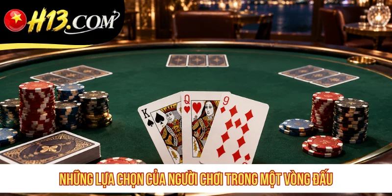 Những lựa chọn của người chơi trong một vòng đấu